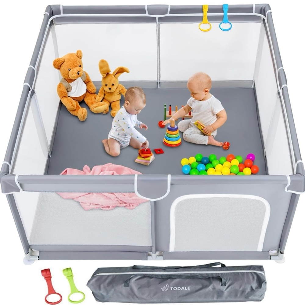 Gray Playpen with all the accessories ( brand new)